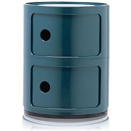 0496615 Kartell Componibili комод с двумя отделениями круглый пластиковый