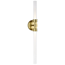 Linger Wall/Bath 2-Light Vanity natural brass 3000K 90 CRI