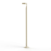Square N° 4; Satin-finish polycarbonate Built-in LED 4000°K neutral white 35W; Limestone