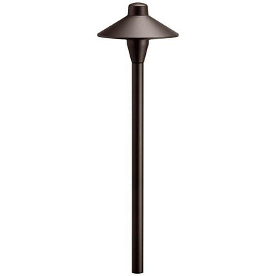 12V 6.75" Path Light Textured Architectural Bronze светильник-столбик для дорожек 15478AZT Kichler