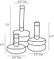 DA9006 Glaze Candlesticks, Set of 3 Arteriors аксессуар