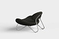 Meadow lounge chair Nara 0003/Brushed steel Woud, кресло