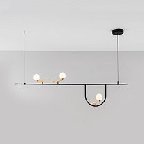 Yanzi Suspension 1, шлифованная латунь / белый / чёрный