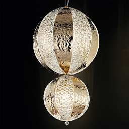 521/2S gold IDL Light globe подвесной светильник с плафоном из золотистого стекла
