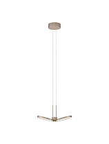 Triac Dimmable Champagne Gold Aluminium & Microprismatic Diffuser LED 14Watt 220-240Volt 867Lm IP20 CCT 2700-3000K by Dip Switch D:32.5 H:226.5 cm