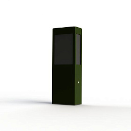 108005109 Roger Pradier Brick2 садовый боллард прямоугольной формы зелёного цвета