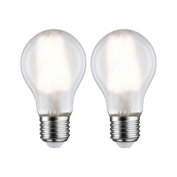 28924 Paulmann LED Pear двойная лампа матовая с холодным белым оттенком