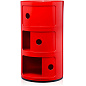 0496710 Kartell Componibili Классический комод с 3 отделениями, красный — фото 1
