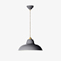 Original 1227 Midi Wide Brass Elephant Grey Anglepoise, подвесной светильник — фото 2