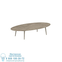 ВЫСОКИЙ СТОЛ STYLETTO LOUNGE 250X130CM, АЛЮМИНИЕВЫЕ НОЖКИ, ПЕСОЧНАЯ КЕРАМИКА, СТОЛЕШНИЦА TERRA SABBIA Royal Botania