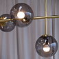 8140 Como Dyberg Larsen Подвесной светильник с шарами на перекрестной арматуре, латунь — фото 5