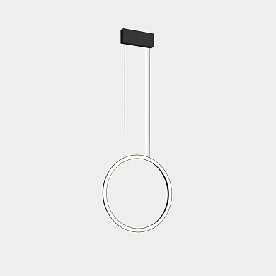 подвесной светильник с вертикальным кольцом черного цвета