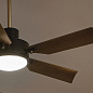 56" Guardian 5 Blade LED Indoor Ceiling Fan Satin Black люстра-вентилятор 330057SBK Kichler — фото 3