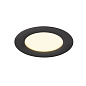 1007477 SLV DOWNLIGHT V 100 black flat cover плоская декоративная накладка — фото 2