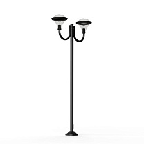 Dallas N° 10; Smoked polycarbonate E27 75W; Dark black