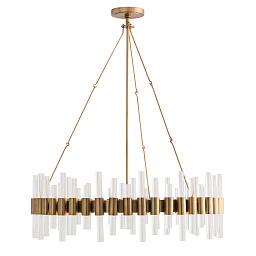 89055 Arteriors Haskell подвесная люстра с широким кольцом и длинными подвесами, образующими каскад