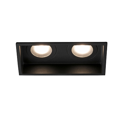Встраиваемый светильник Faro Barcelona HYDE SQ 2L 40125, чёрный