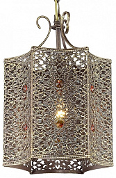 1624-1P Favourite Bazar подвесной светильник с квадратным резным корпусом
