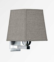 Ramose 1 с квадратным абажуром, шлифованный никель
