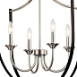Tula 4 Light Foyer Chandelier Brushed Nickel люстра 52279NI Kichler — фото 2