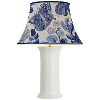 Mallory Medium Table Lamp белый фарфор с абажуром Schumacher 20