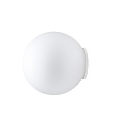 F07G47 01 Fabbian Lumi сферический настенно-потолочный светильник из белого стекла