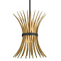 Baile 1 Light Mini Pendant Natural Brass and Black подвесной светильник 52460BK Kichler