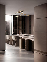 Triac Dimmable Brass Gold Steel, Aluminium & Silicone LED 42Watt 220-240Volt 1923Lm IP20 3000K D:72 W:59 H:30 cm