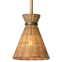 119044 Eichholtz Kon Tiki подвесной светильник с абажуром из ротанга