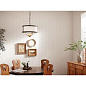 Heddle 3 Light Chandelier Natural Brass and Textured Black люстра 52465NBR Kichler — фото 3