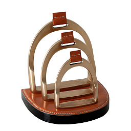 107105 Eichholtz Letter rack подставка для писем из латуни с изогнутыми дугами