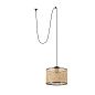 68604-48 MAMBO PENDANT LAMP WITH PLUG E27 ø320*200*ø320 RAT подвесной светильник Faro barcelona