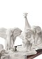 Фарфоровая композиция животных саванны на подставке African Savannah Lladro, белая матовая 01009275 — фото 1