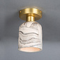 MLCMCF012 Mullan накладной потолочный светильник Osier из мраморированной керамики, 11.5 см — фото 1