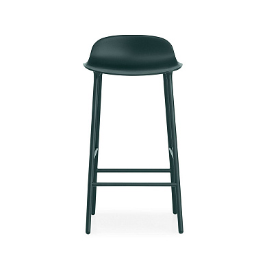 602778 Normann Copenhagen Form Барный стул на стальной основе, 65 см, зеленый