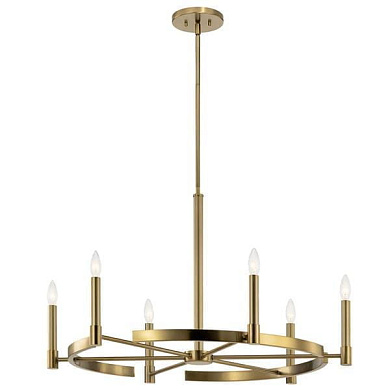 Tolani 6 Light Chandelier Brushed Natural Brass люстра 52427BNB Kichler