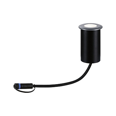 цилиндрический выносной грунтовый светильник с узконаправленным световым пучком