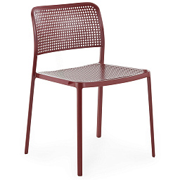 05875BO Kartell Audrey уличное кресло с сетчатым сиденьем бордового цвета