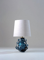 Cerulean shown with 11 Bongo in Natural Linen with Cream Card lining