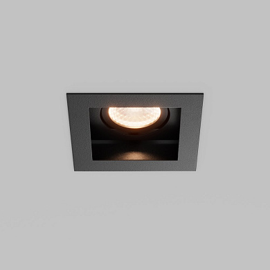 Встраиваемый светильник Maytoni Metal Modern 12W Черный DL008-12W2.7-3-4K-B