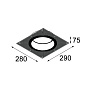12292930 Modular Accessories Gypkit trimless 290x280Ø177 — фото 1