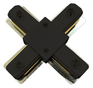 х-образный соединитель для треков черного цвета