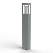 Tetra N° 4; Clear polycarbonate E27 70W; Metal grey