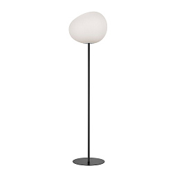 FN168013EN_10 Foscarini Gregg торшер с овальным плафоном из матового стекла на графитовой стойке