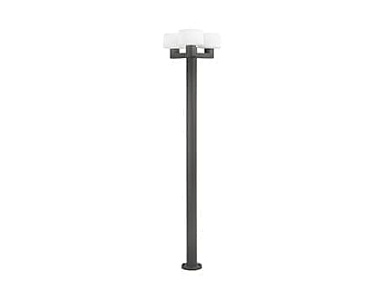 74436F3-04 MUFFIN DARK GREY LAMPPOST 3XE27 MAX 15W садовый светильник Faro barcelona