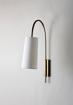 French Brass shown with 5 Kelly Empire in Chalk Linen with Cream Card lining