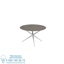 EXES СТОЛ КРУГЛЫЙ Ø120 CM АЛЮМИНИЕВЫЕ НОЖКИ БЕЛЫЙ - СТОЛЕШНИЦА СТОЛА CERAMIC TERRA MARRONE Royal Botania