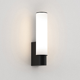 1060017 Astro lighting Kyoto настенный светильник с цилиндрическим плафоном матовый чёрный
