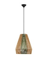 Natural & Green Rope Sandy Black Steel Base LED E27 1x12Watt 100-240Volt IP20 Bulb Excluded D:39 H:260 cm