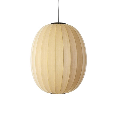 KWH65 SU LED Knit-Wit Made By Hand Подвесной светильник с овальным абажуром жёлтого цвета с LED
